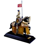 Mounted English Knight - King Richard the Lionheart in Armor 56-M918.1